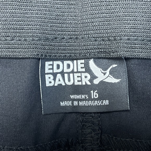 Eddie Bauer Women's 16 Horizon Straight Ankle Pant Black H0897 - Picture 7 of 12